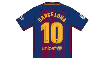 El dorso de la camiseta del Barcelona por los atentados