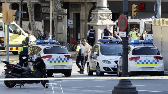 Dispositivo de los Mossos en Barcelona Dispositivo de los Mossos en Barcelona