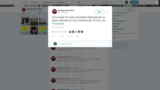 Rescatan el cuerpo de una mujer en un pozo en Cúllar, Granada Rescatan el cuerpo de una mujer en un pozo en Cúllar, Granada