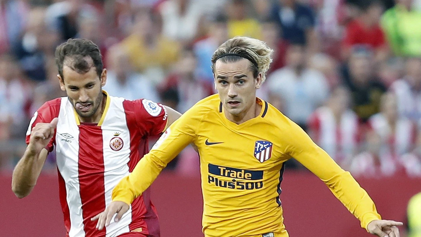 Griezmann, durante el partido contra el Girona Griezmann, durante el partido contra el Girona