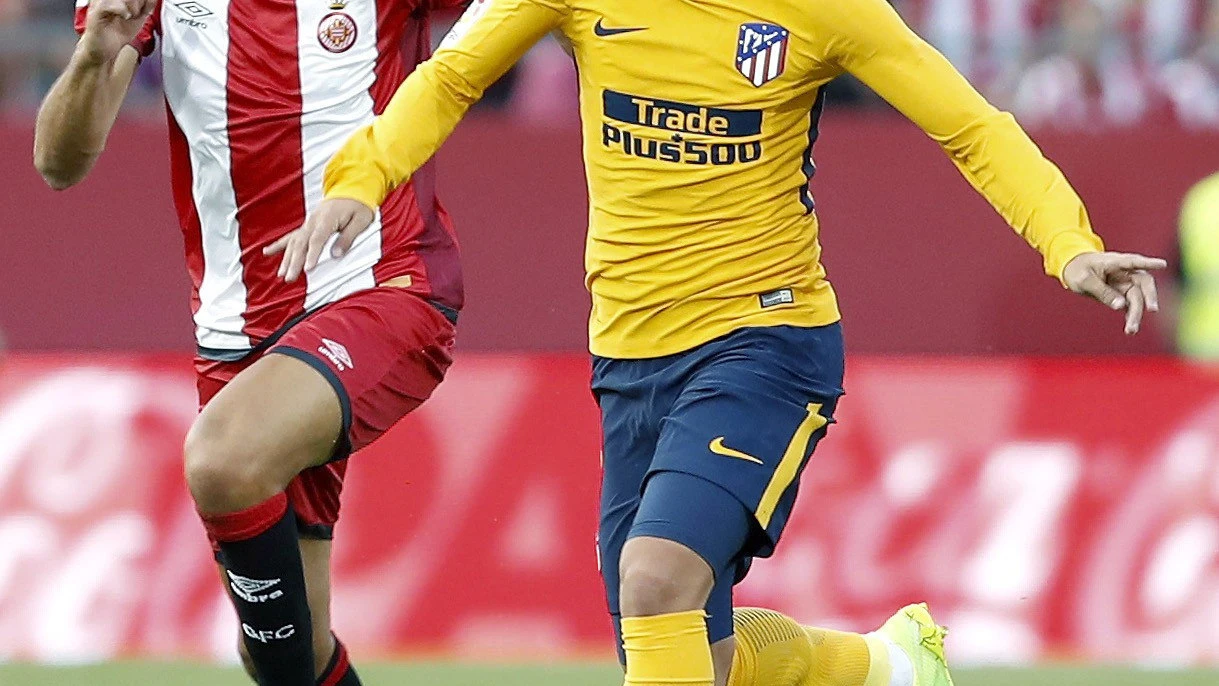 Griezmann, durante el partido contra el Girona