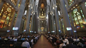 Vista general de la basílica de la Sagrada Familia