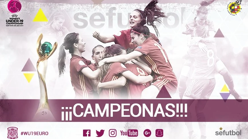 La sub-19 femenina, campeona de Europa