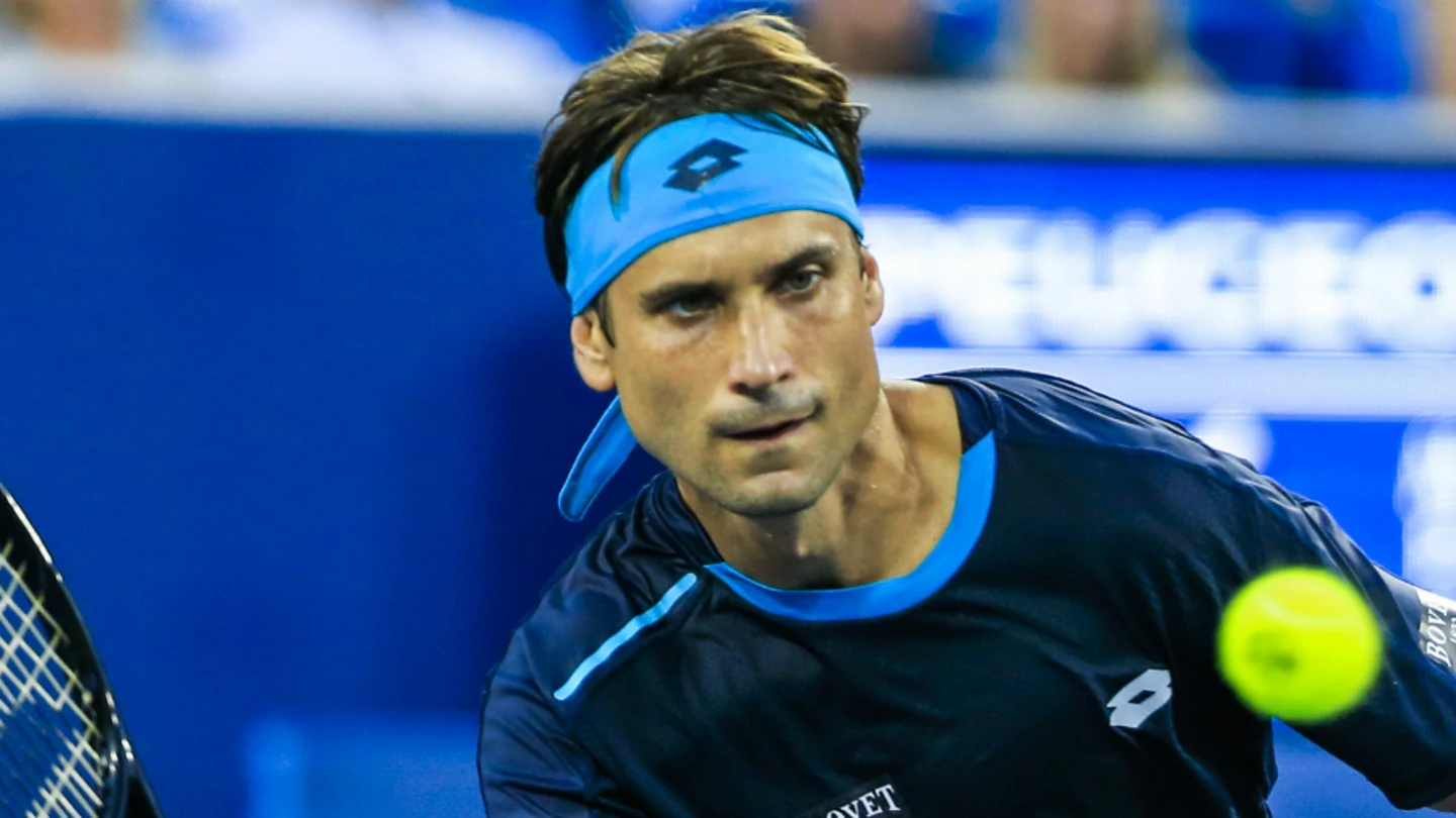 David Ferrer, durante un partido David Ferrer, durante un partido