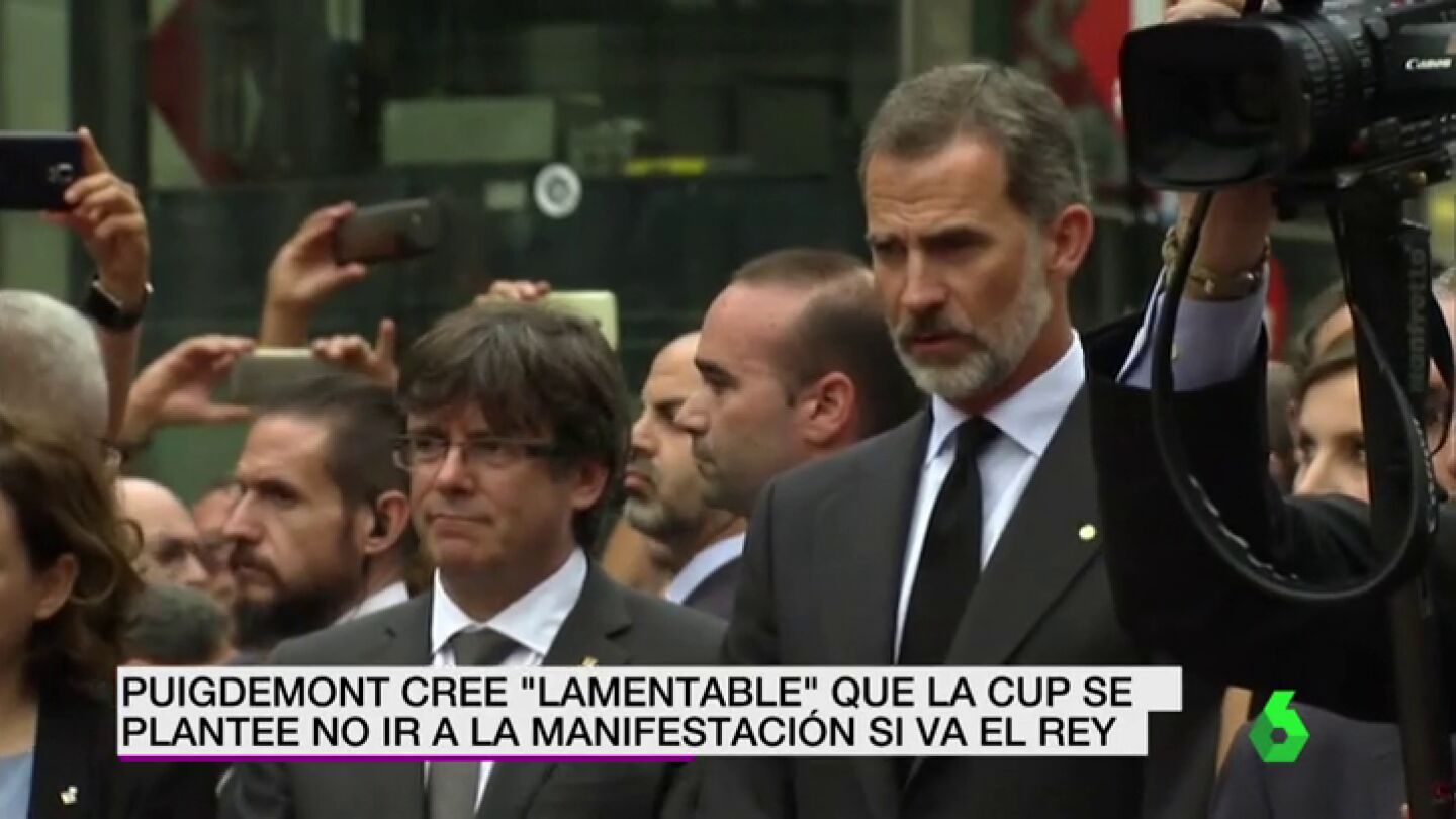 Felipe VI y Puigdemont
