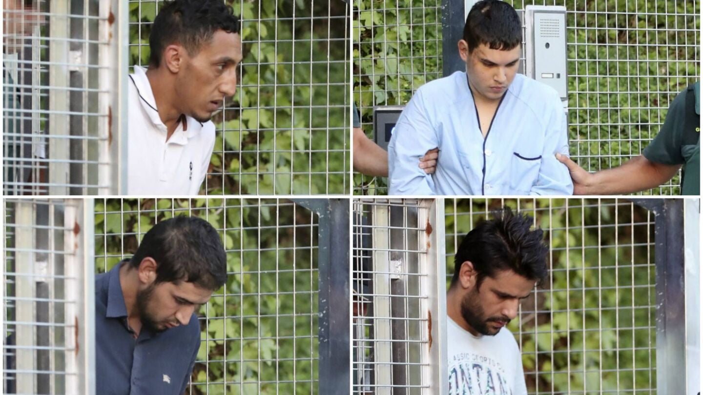 Los cuatro detenidos en los atentados de Catalu&ntilde;a declaran en la Audiencia Nacional 