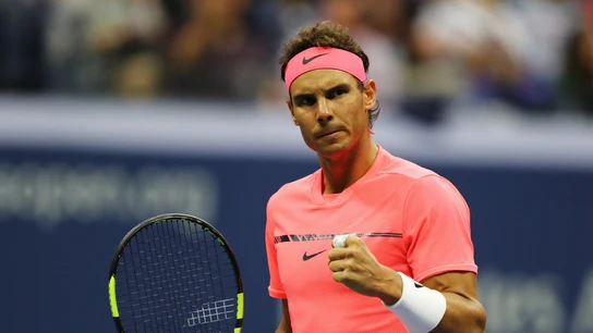 Rafa Nadal celebra un punto ante su rival en el US Open Rafa Nadal celebra un punto ante su rival en el US Open