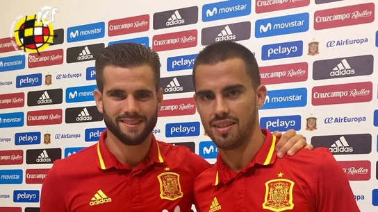 Nacho y Suso en rueda de prensa Nacho y Suso en rueda de prensa