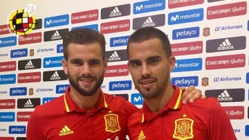 Nacho y Suso en rueda de prensa