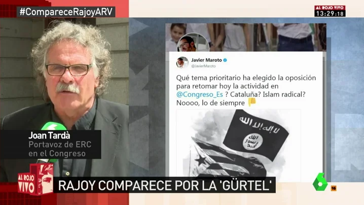El portavoz de ERC Joan Tardà El portavoz de ERC Joan Tardà
