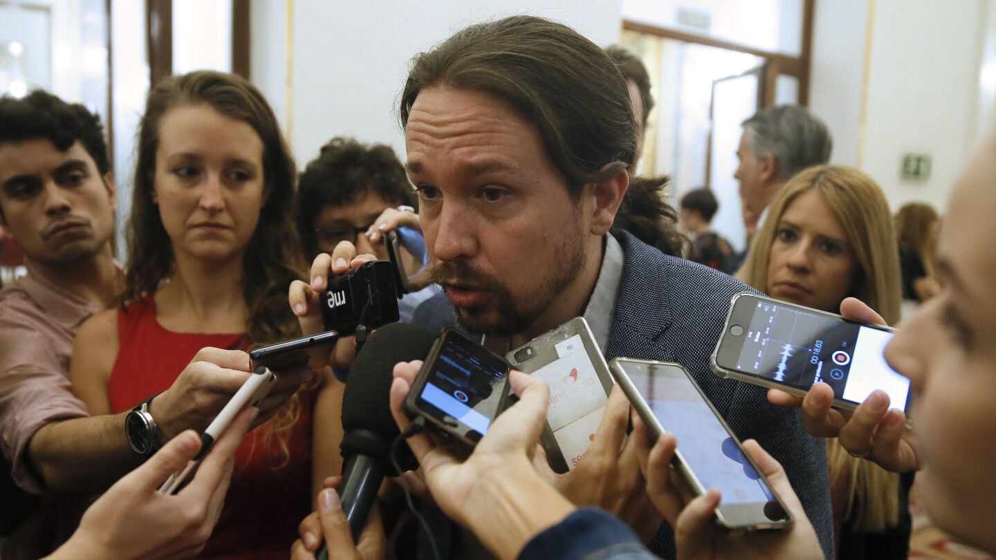 El l&iacute;der de Podemos, Pablo Iglesias