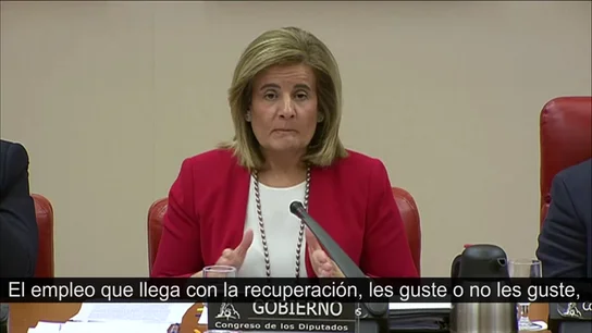 Báñez: “El empleo de la recuperación es de mayor calidad que el que se fue con la crisis” Báñez: “El empleo de la recuperación es de mayor calidad que el que se fue con la crisis”