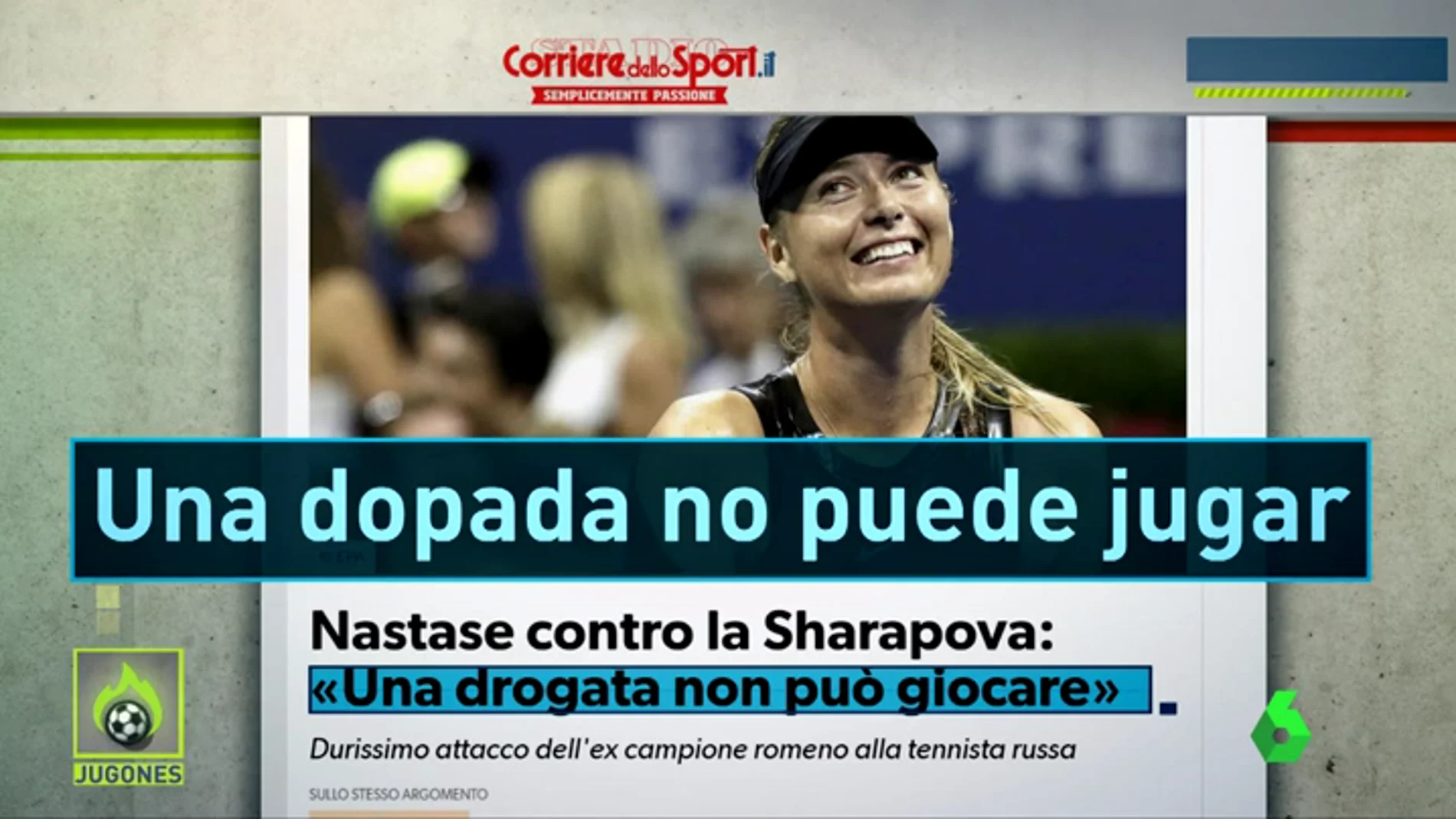 "Una dopada no puede jugar": duras críticas a Sharapova tras su regreso en el US Open
