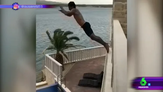 El balconing de Hummels en Zapeando El balconing de Hummels en Zapeando
