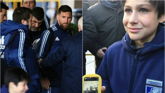 Leo Messi en Montevideo Leo Messi en Montevideo
