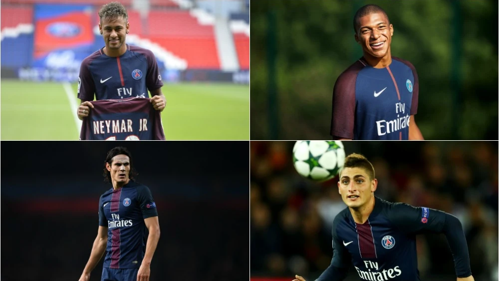 Neymar, Mbapp&eacute;, Cavani, Verratti... proyecto ambicioso del PSG