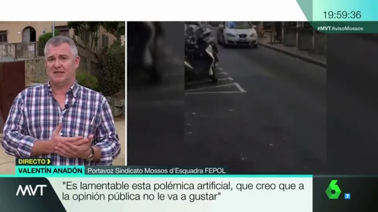 Valentín Anadón, portavoz del Sindicato de los Mossos FEPOL Valentín Anadón, portavoz del Sindicato de los Mossos FEPOL