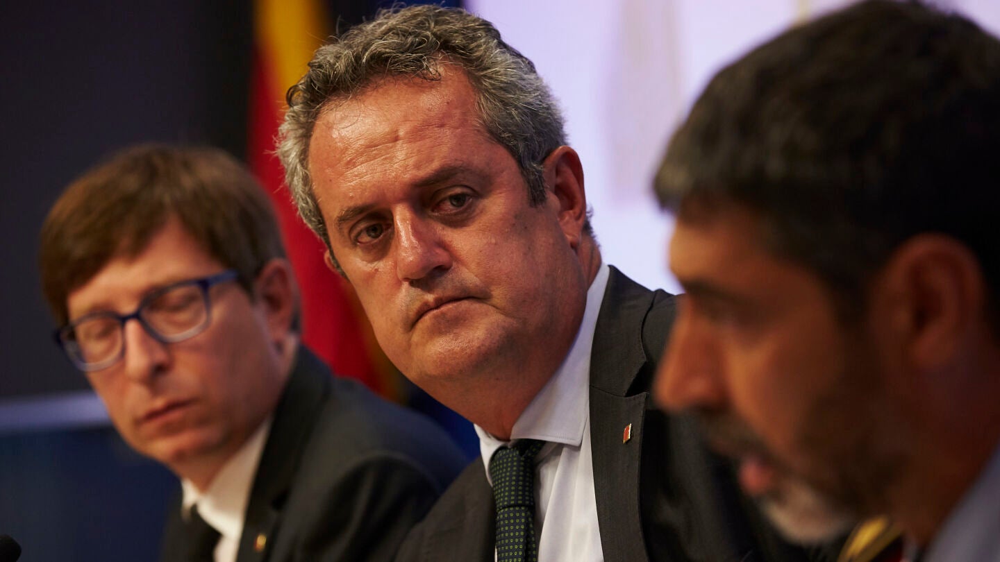 Joaquim Forn y el mayor de los Mossos d'Esquadra, Josep Llu&iacute;s Trapero