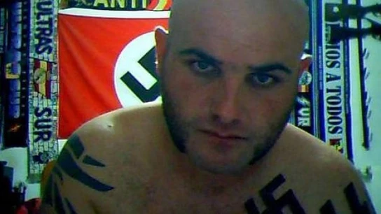 Miguel Antonio Requera, 'El Rambo del Bierzo', rodeado de simbología nazi Miguel Antonio Requera, 'El Rambo del Bierzo', rodeado de simbología nazi