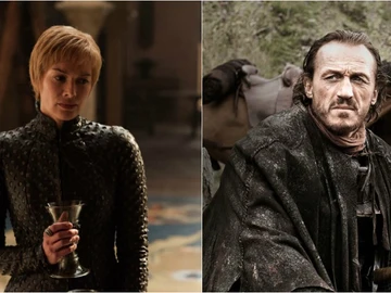 Cersei Lannister y Bronn en Juego de Tronos