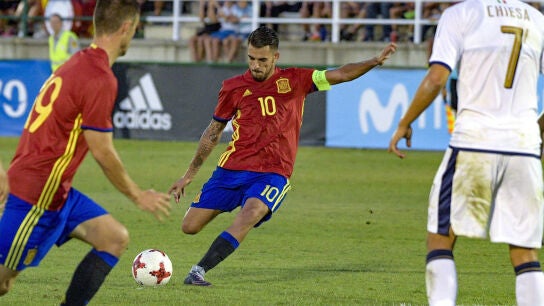 Dani Ceballos con la sub-21