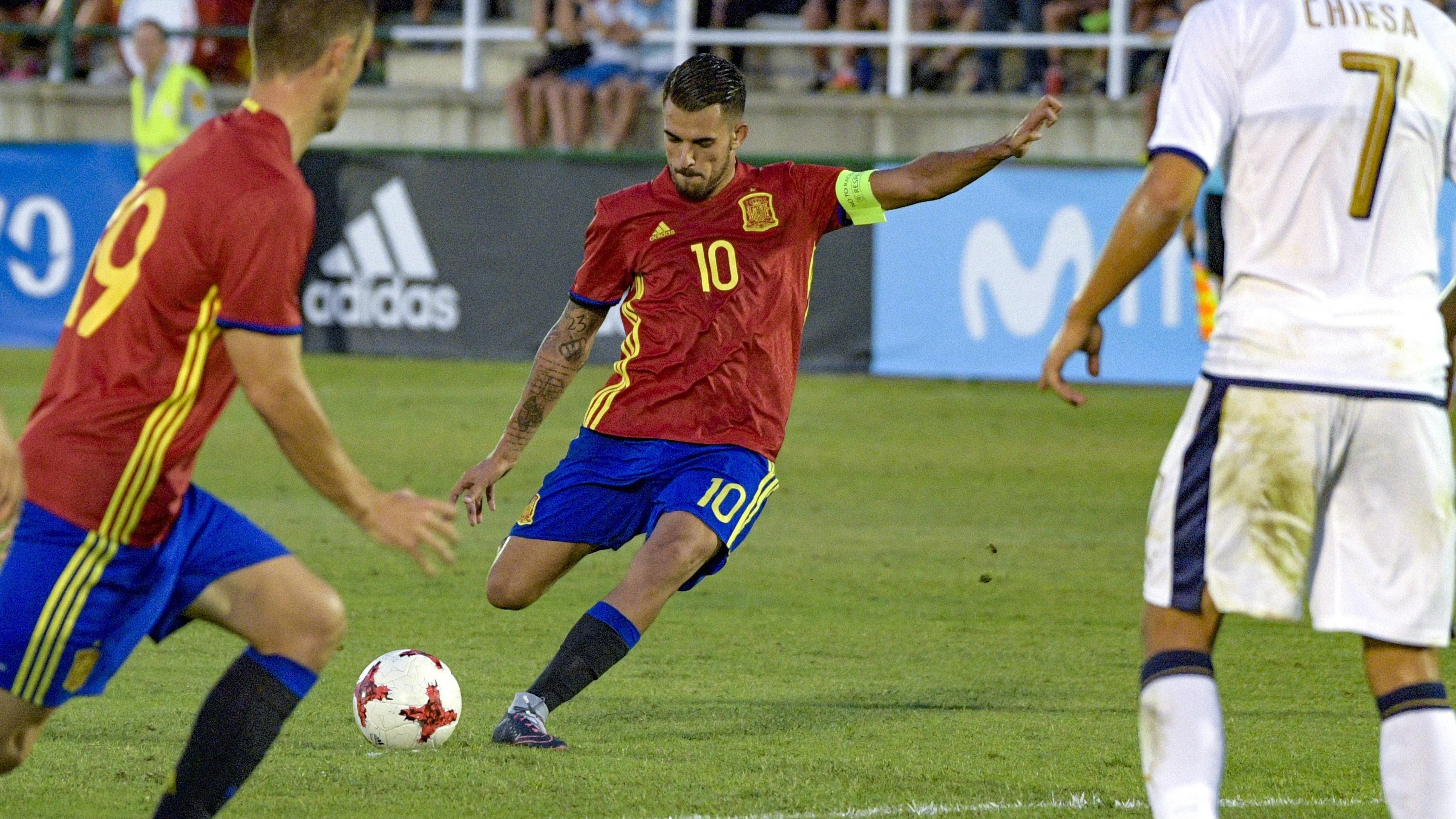 Dani Ceballos con la sub-21