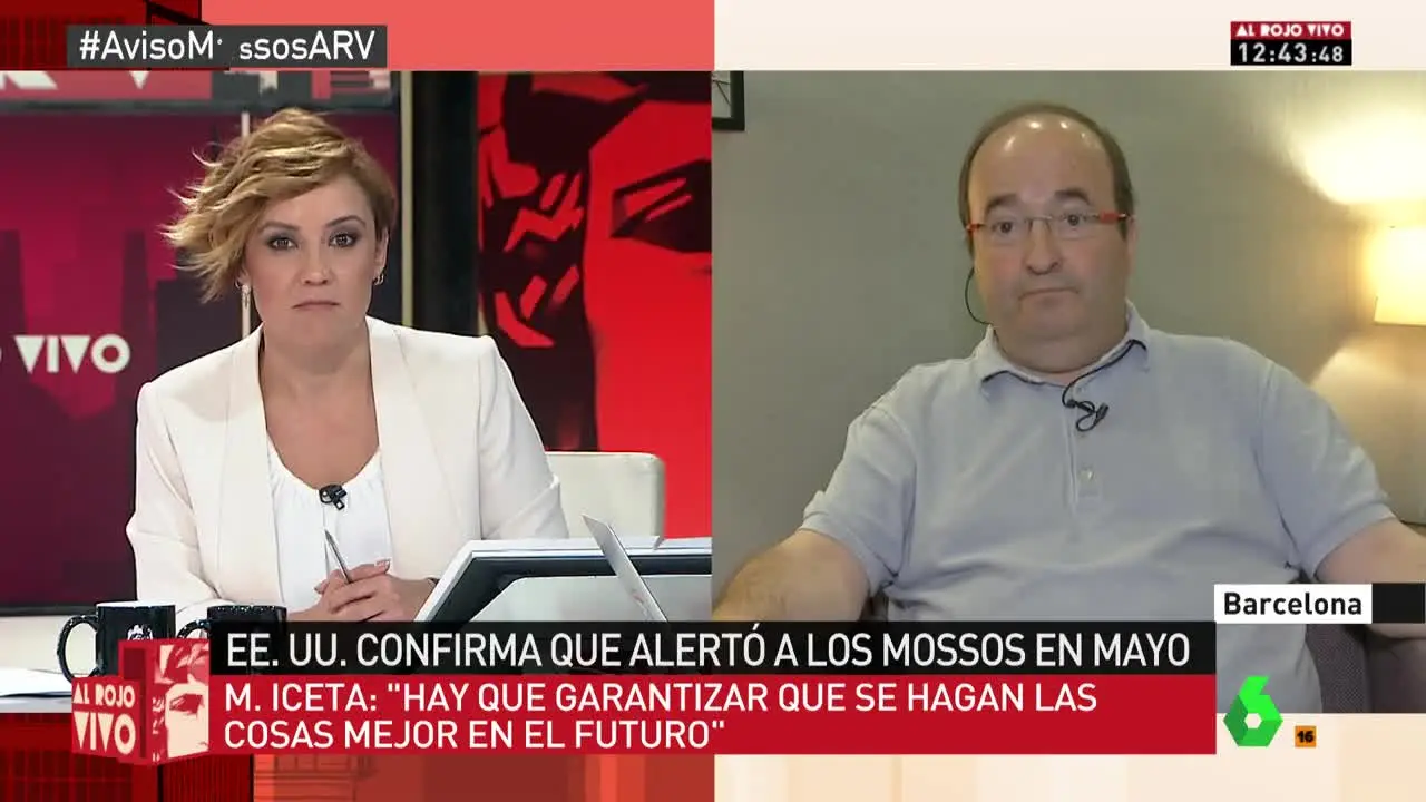 Miquel Iceta en Al Rojo Vivo