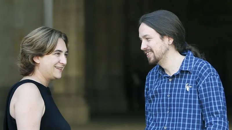 Ada Colau y Pablo Iglesias