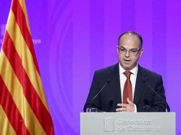 Jordi Turull, durante una rueda de prensa Jordi Turull, durante una rueda de prensa