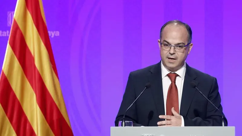 Jordi Turull, durante una rueda de prensa Jordi Turull, durante una rueda de prensa