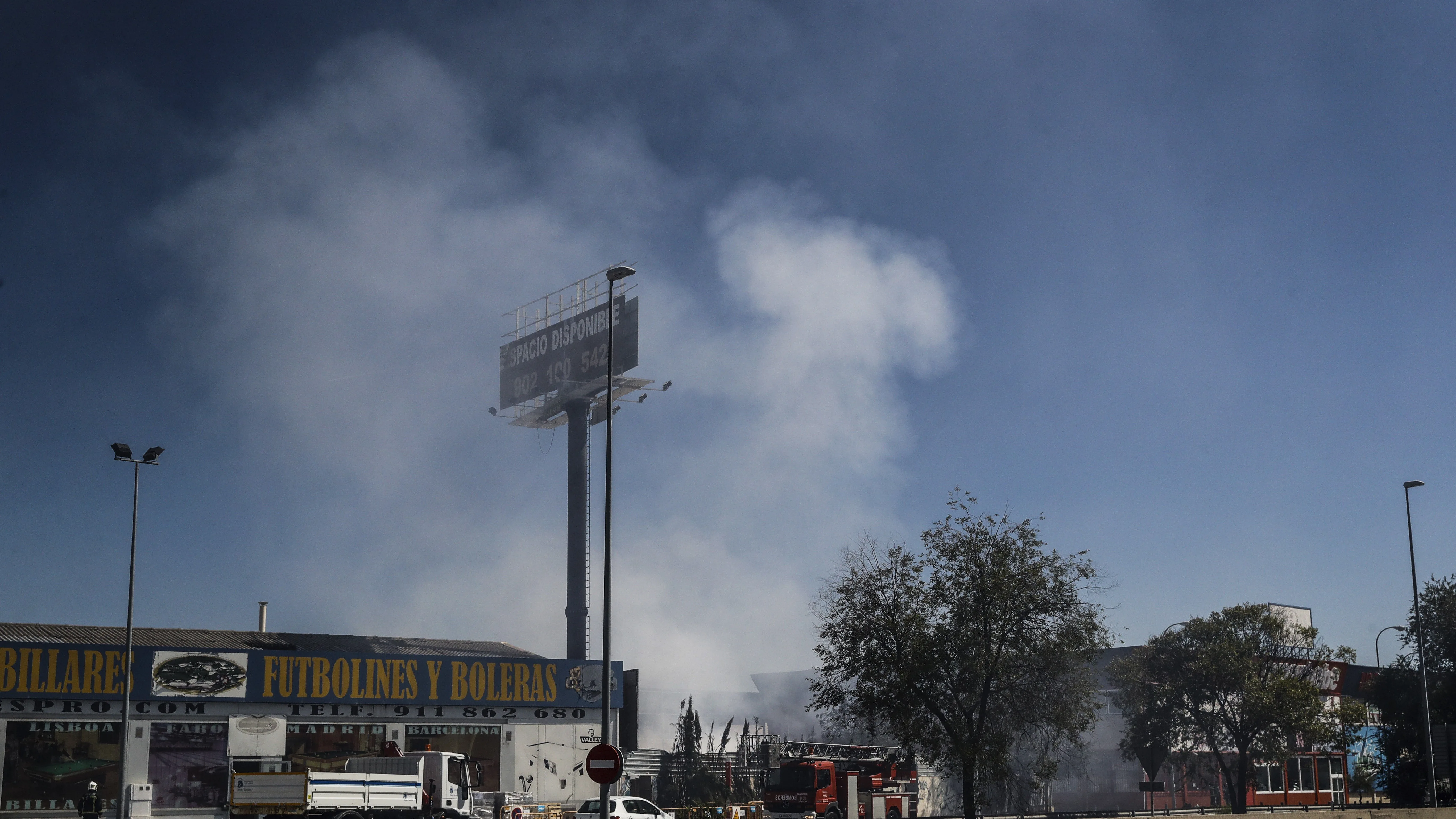 El incendio de 40 toneladas de virutas de magnesio y aluminio en Fuenlabrada