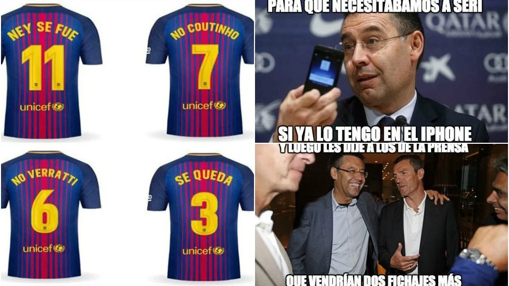 Memes por la gestión de Bartomeu