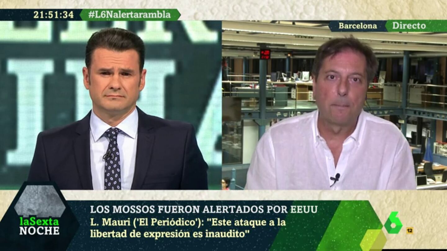 Luis Mauri ('El Peri&oacute;dico'): "Que el jefe de los Mossos se&ntilde;ale a dos periodistas no es responsable"