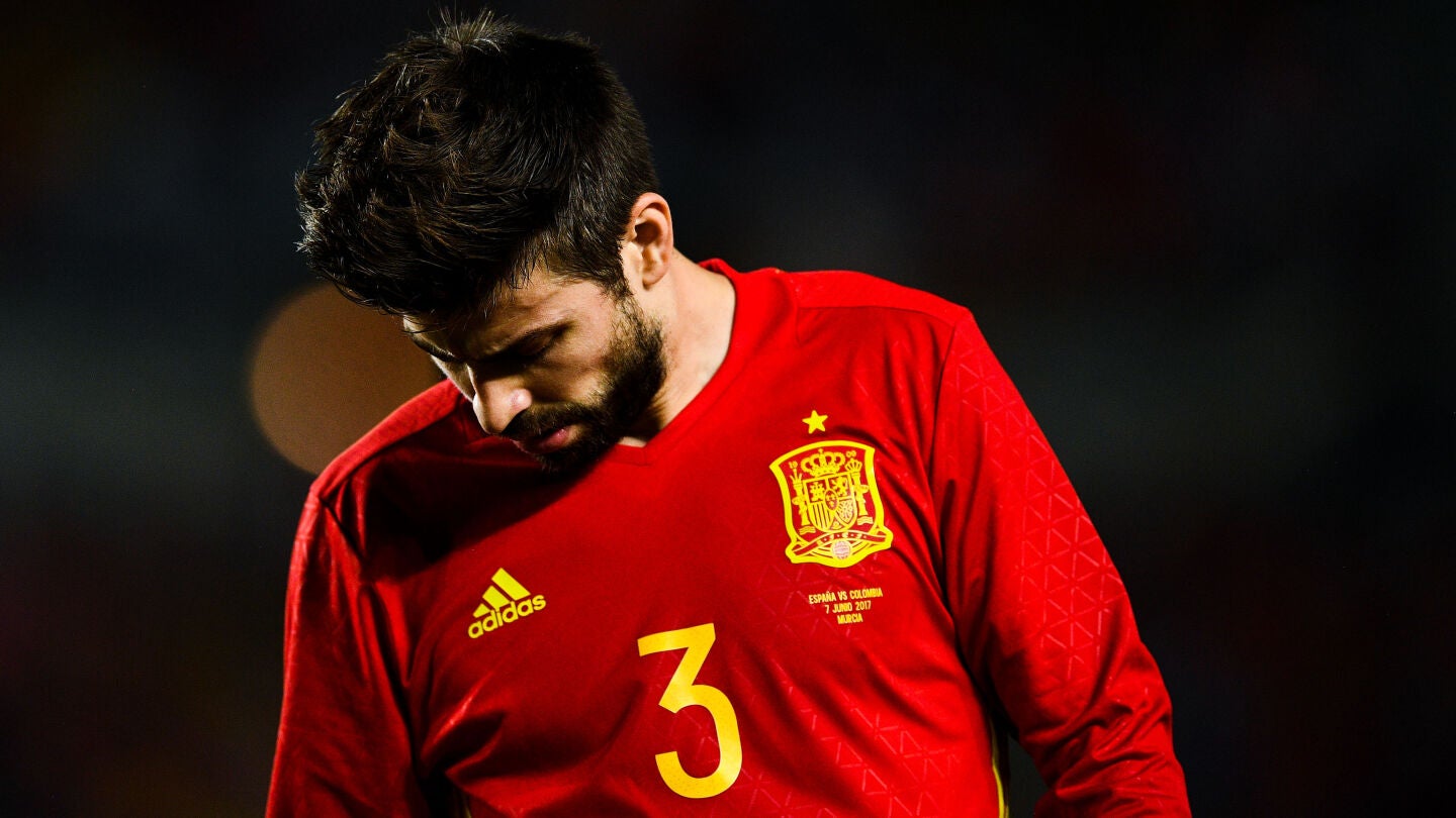 Gerard Piqu&eacute;, en un partido con la selecci&oacute;n espa&ntilde;ola de f&uacute;tbol