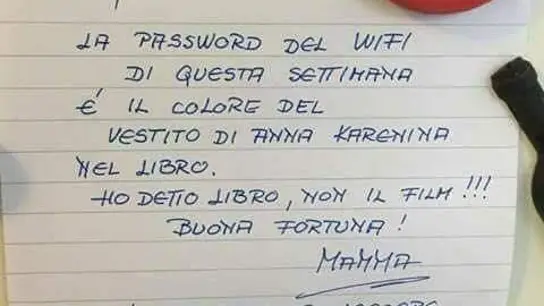 Fragmento de la nota de la madre Fragmento de la nota de la madre