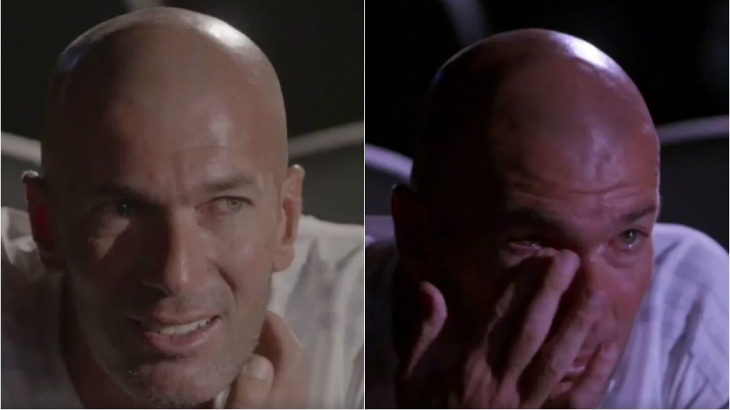 Zidane, emocionado al ver un v&iacute;deo de su padre