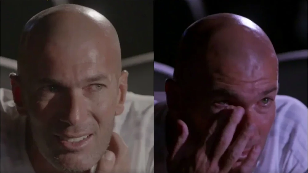 Zidane, emocionado al ver un vídeo de su padre Zidane, emocionado al ver un vídeo de su padre