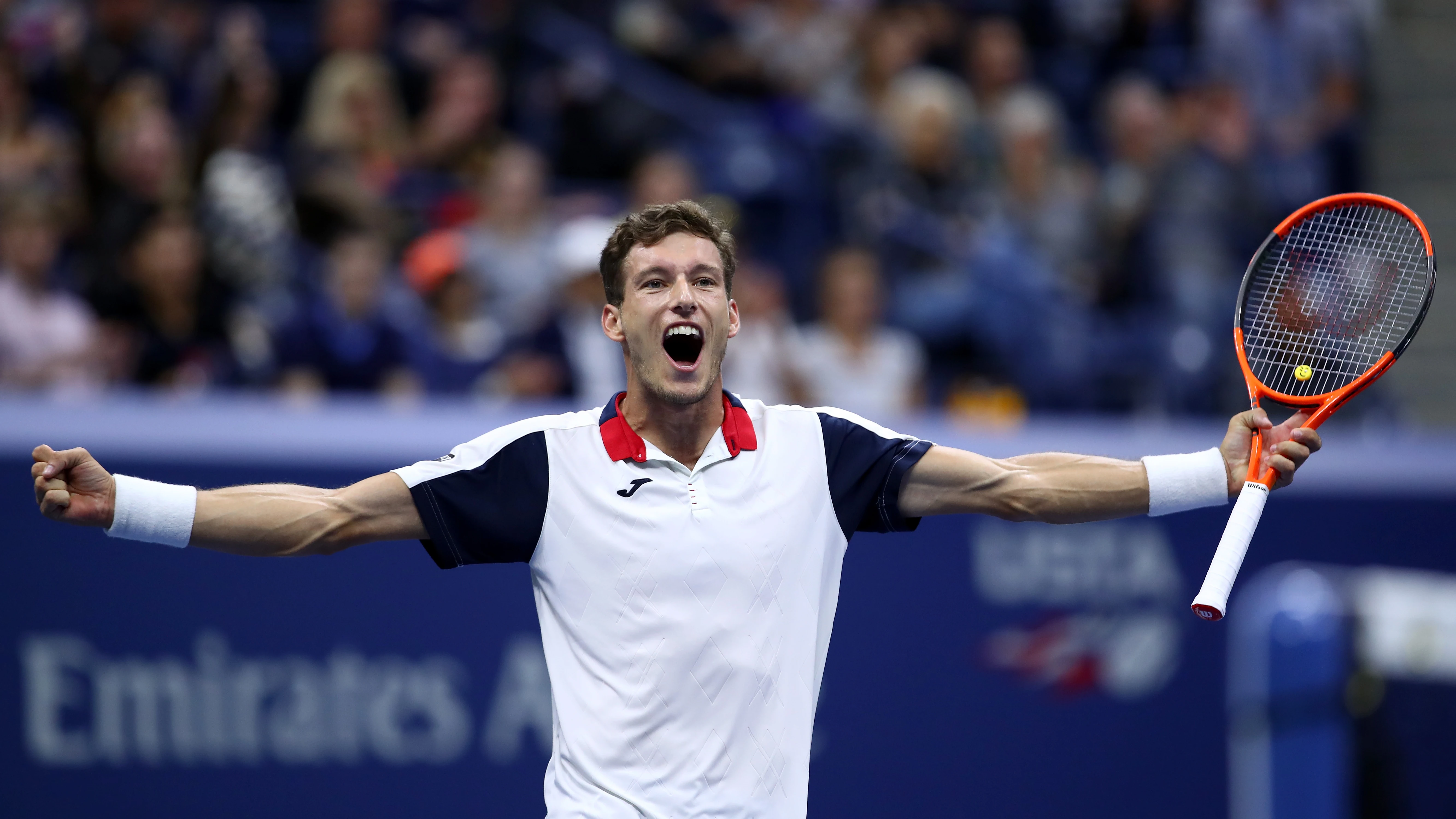 Pablo Carreño celebra su victoria en el US Open