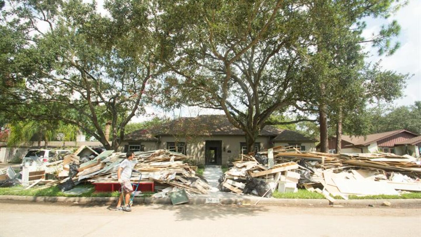 Destrozos del hurac&aacute;n Harvey