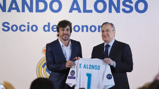 Fernando Alonso, socio de honor del Real Madrid Fernando Alonso, socio de honor del Real Madrid