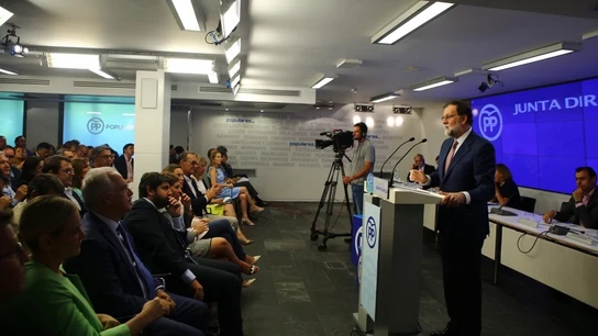 Mariano Rajoy en la Junta Directiva del PP Mariano Rajoy en la Junta Directiva del PP