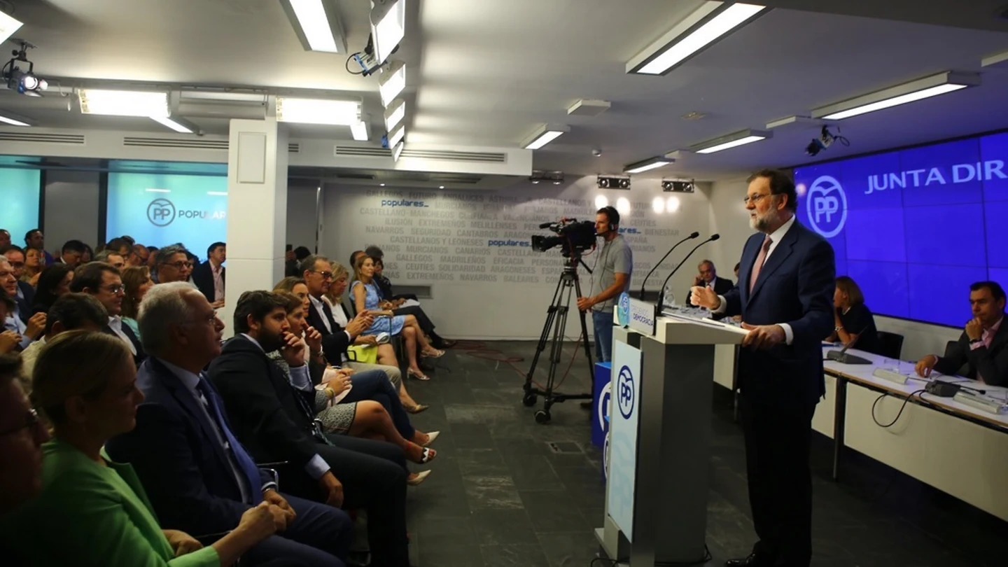 Mariano Rajoy en la Junta Directiva del PP Mariano Rajoy en la Junta Directiva del PP