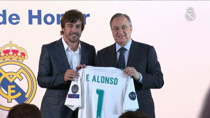 Fernando Alonso: "Nací para ser aficionado del Real Madrid"