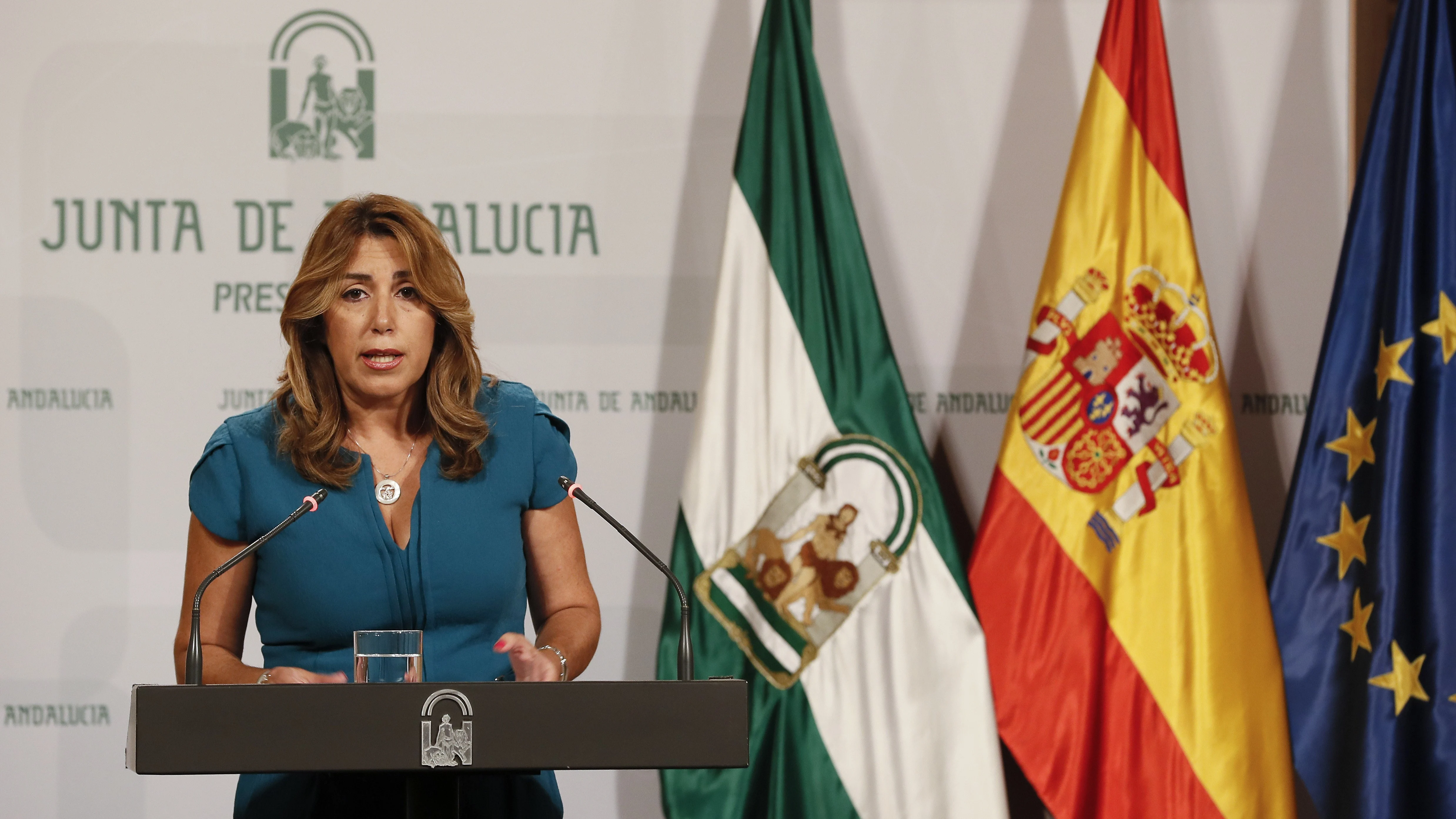 La presidenta de la Junta de Andalucía, Susana Díaz