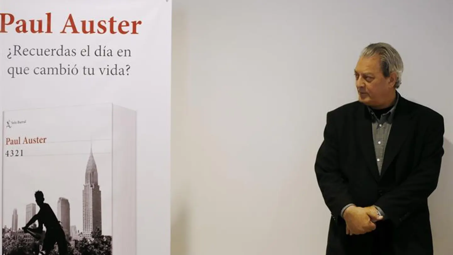 Auster, en la presentación de su nuevo libro Auster, en la presentación de su nuevo libro