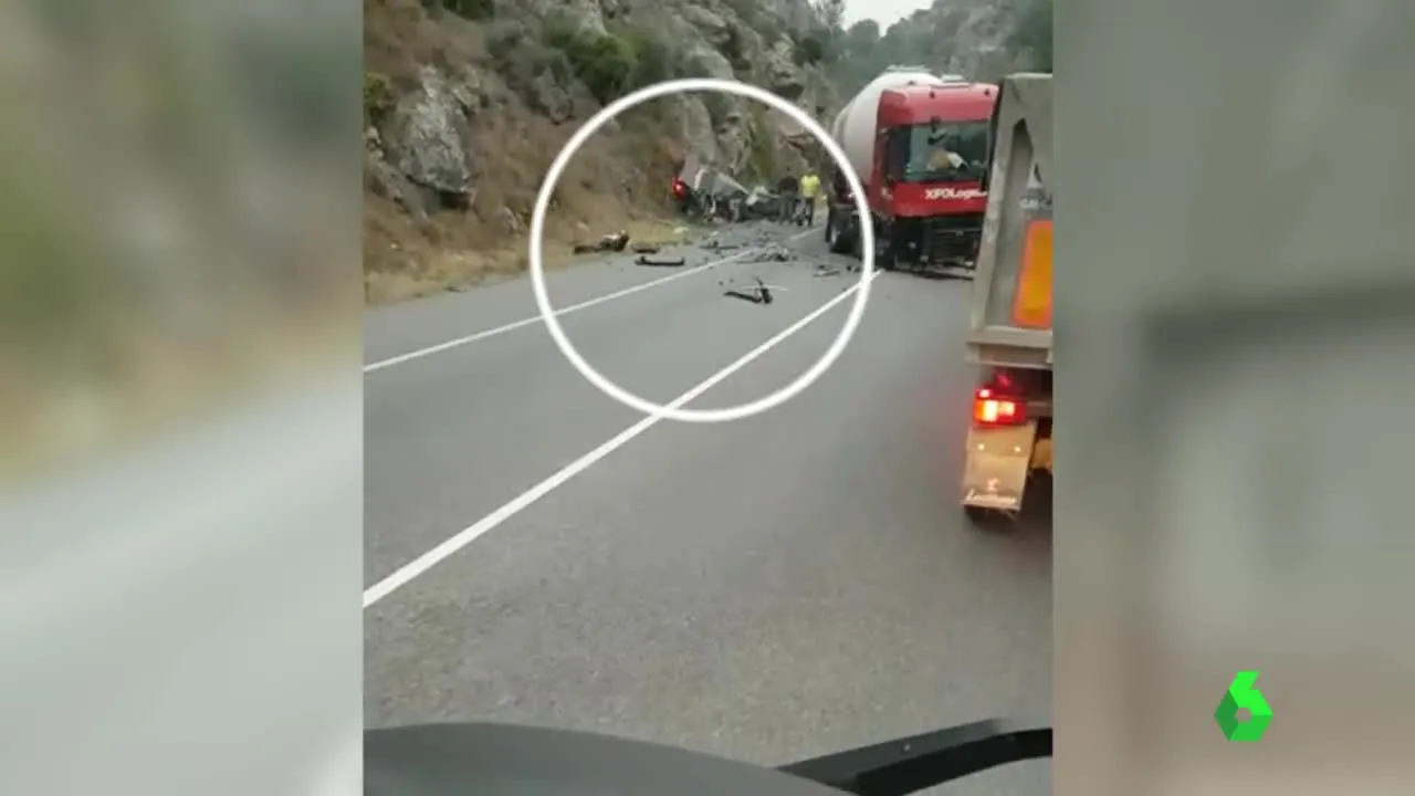 Imagen del accidente mortal en Pancorbo