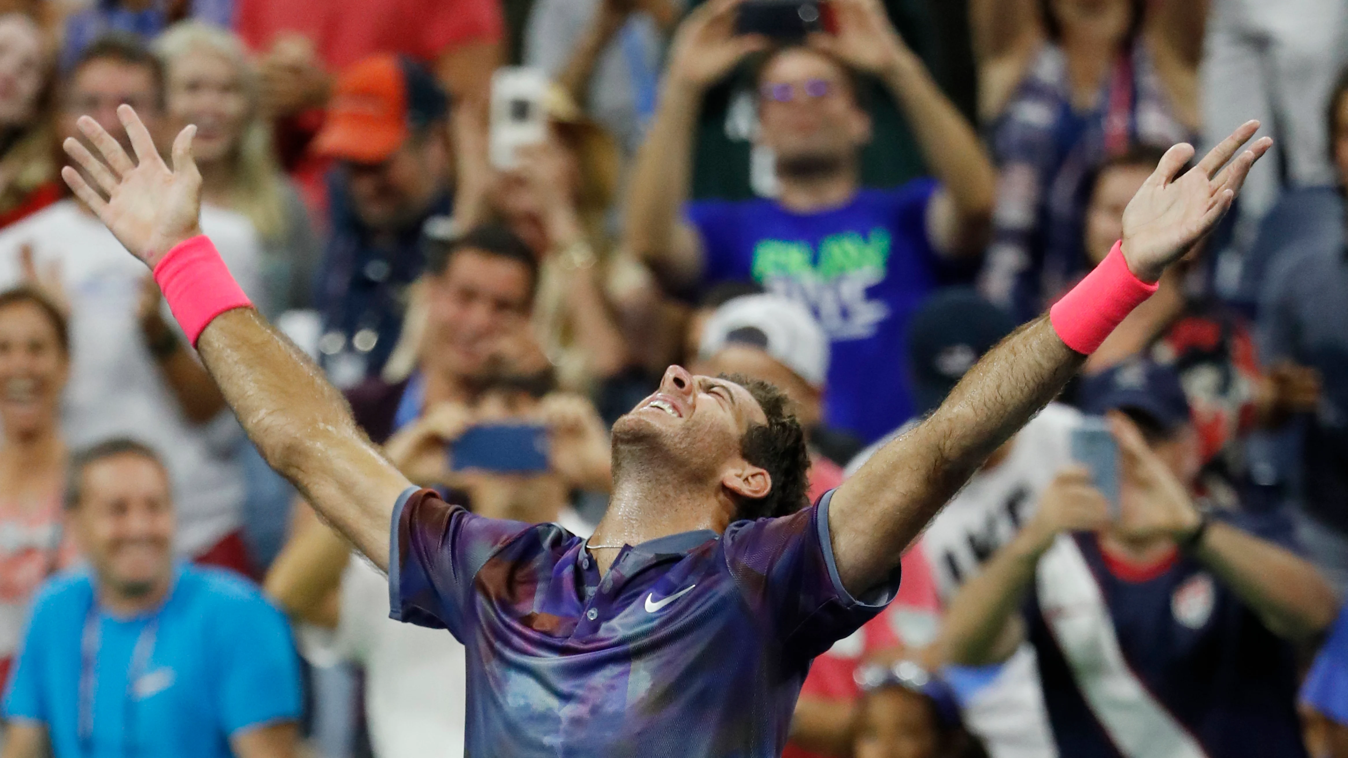 Del Potro, tras su remontada épica