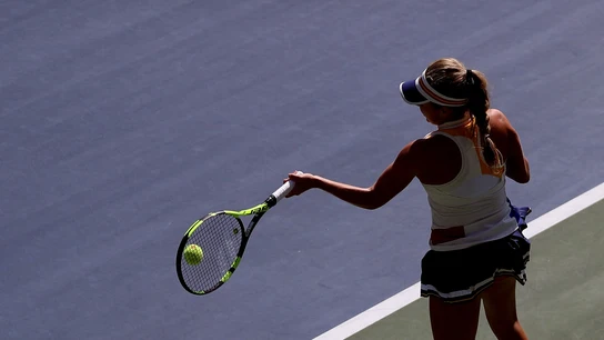 Partido de tenis femenino en el US Open Partido de tenis femenino en el US Open