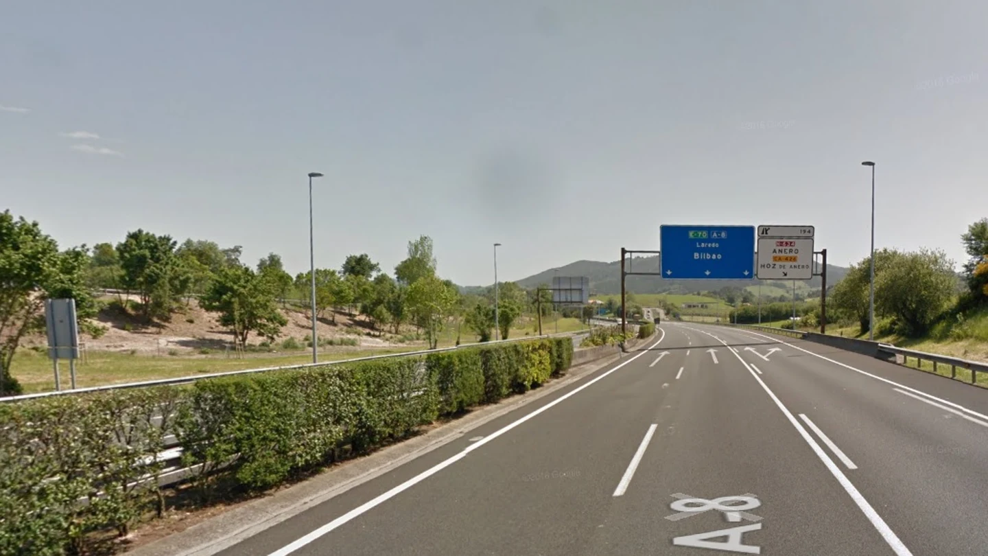 Autovía A8 Cantabria Salida Anero