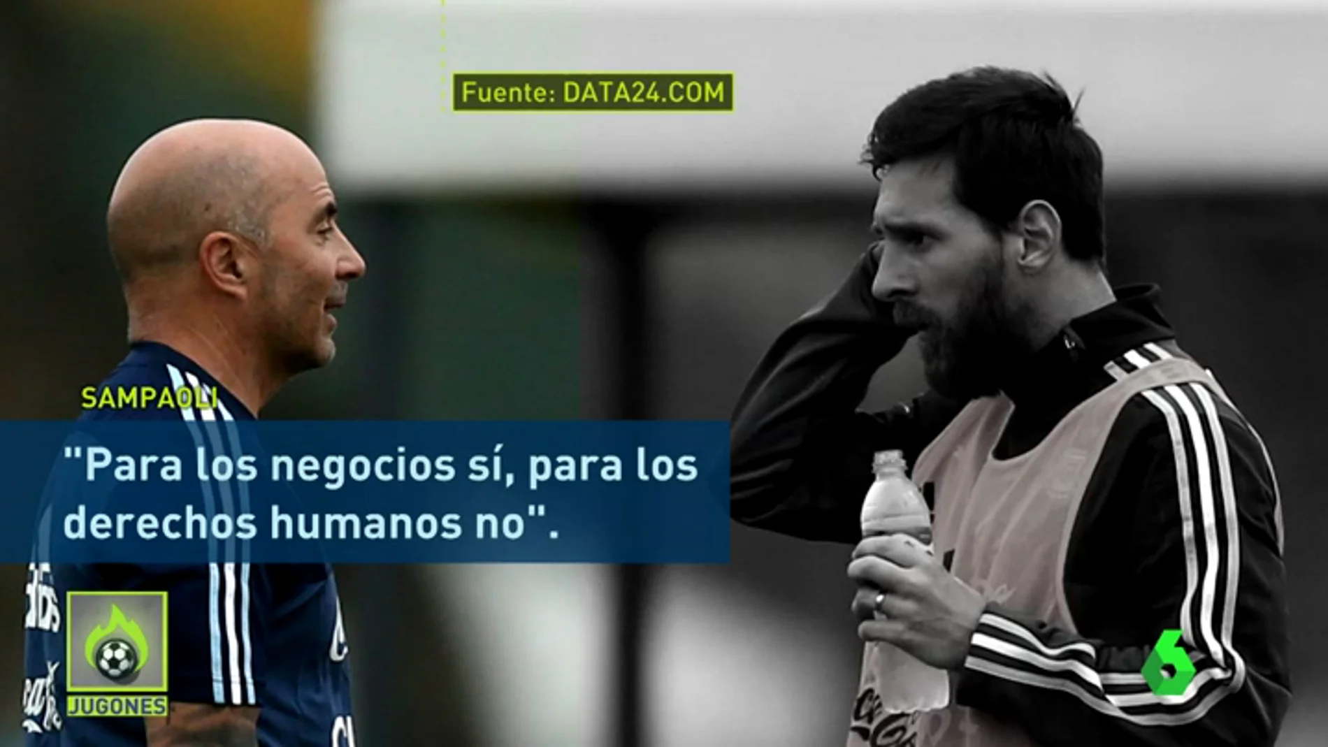 Polémica en Argentina por una supuesta discusión política entre Sampaoli y Messi